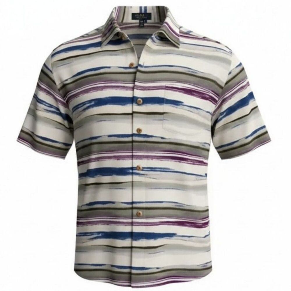 TOMMY BAHAMA Island Zone Camp Button Down Shirt Men's Size L